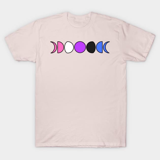 Pride Moons Genderfuid T-Shirt by FilthyAnimals